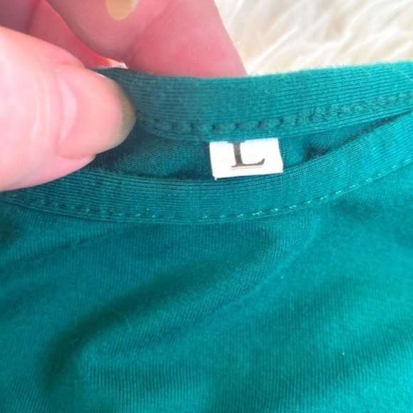 GREEN TEE SHIRT MIDI DRESS TANK  SLEEVELESS …. Size Large GUC - Picture 3 of 13